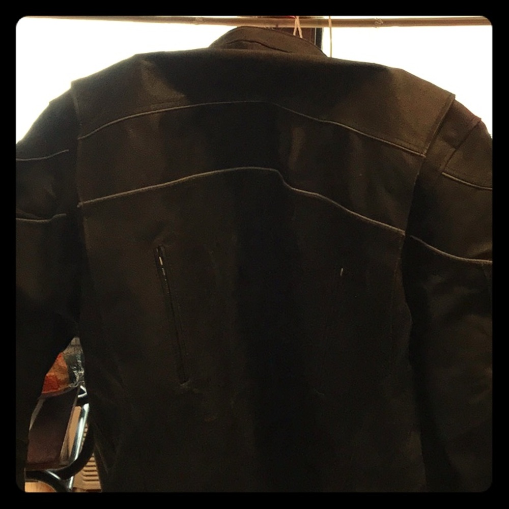 Mens Leather MC Jacket